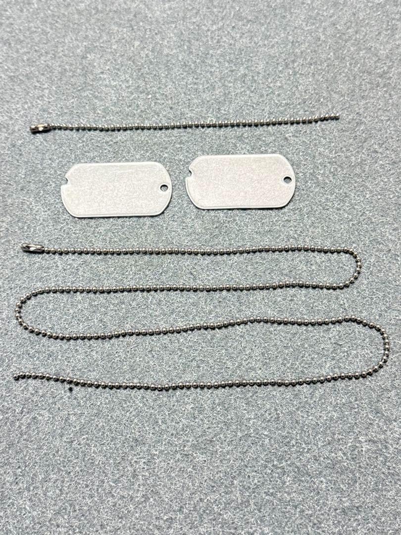 米軍 実物 ドッグタグチェーン WW2 ペット用品